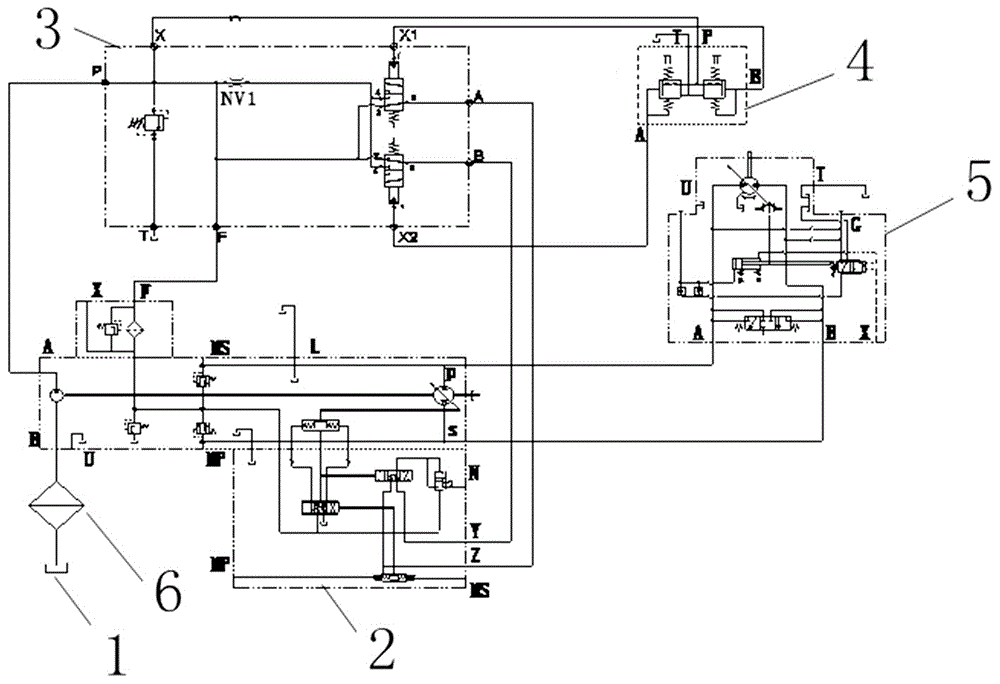 一种煤矿井下混凝土搅拌车静液压控制系统的制作方法