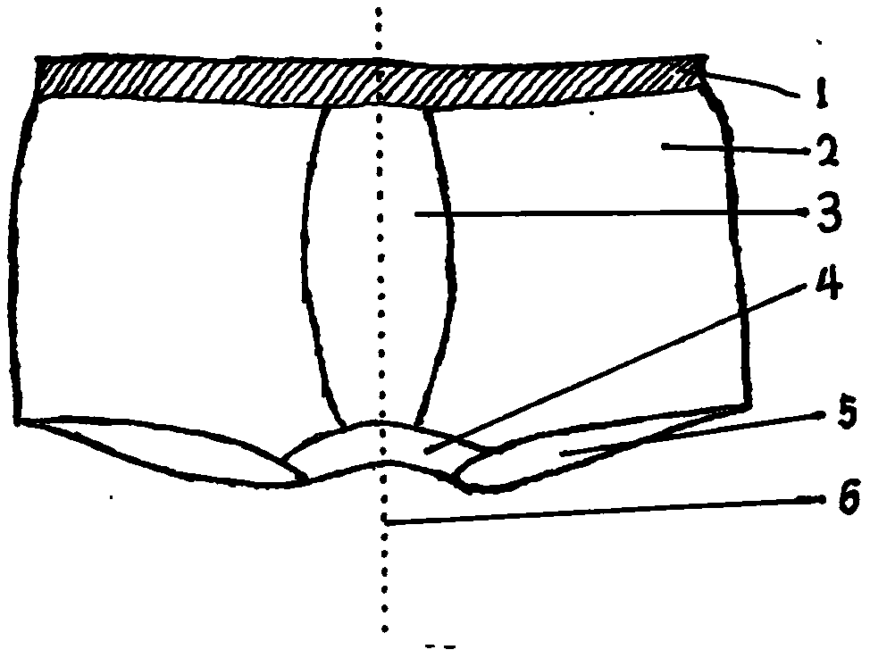 男式卫生内裤的制作方法