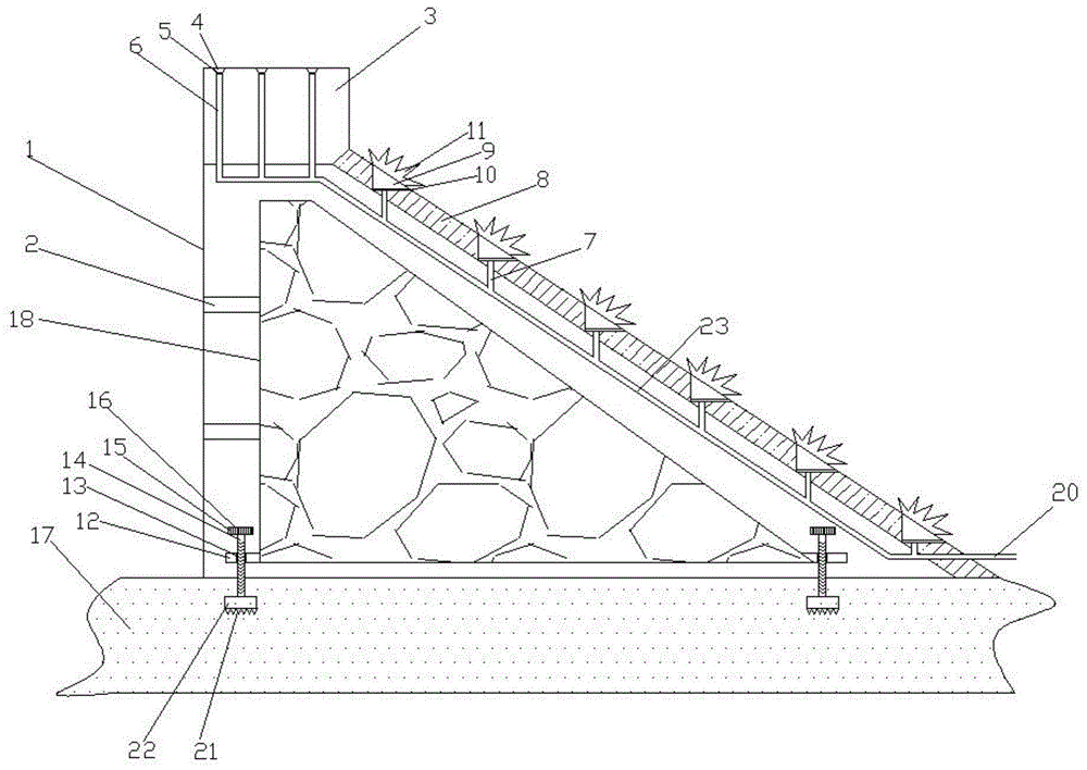 一种新型的水利施工护坡结构的制作方法
