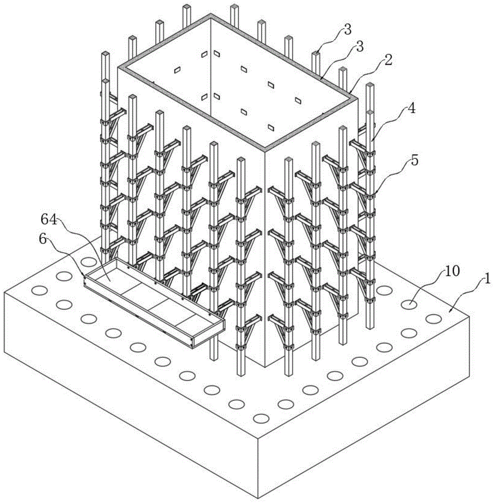 一种高层建筑剪力墙筒体外伸墙帽建筑结构体系的制作方法