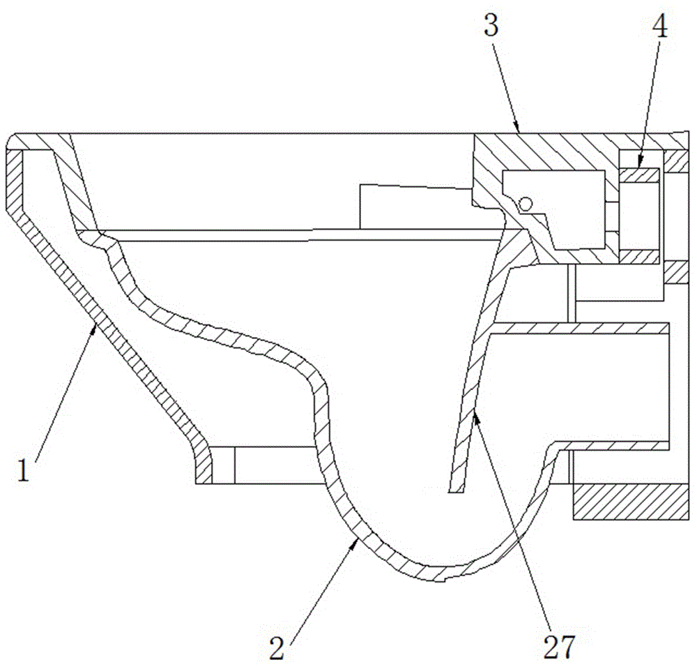 一种横排水马桶结构的制作方法