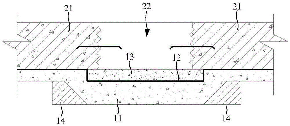 背景技术:地下室施工中通常会在容易产生伸缩缝的位置设置后浇带,然而