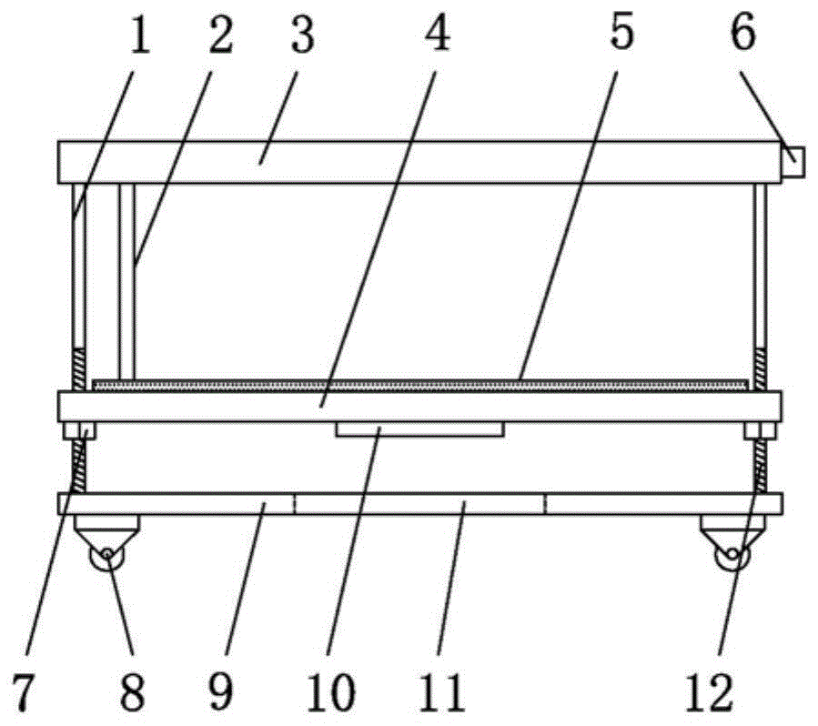 一种带吊勾的阴极板卧式包装架的制作方法