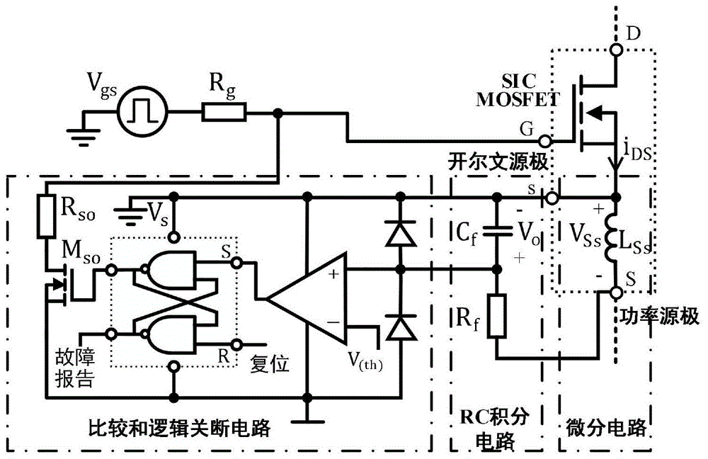 用于宽禁带半导体SiC MOSFET的短路保护结构及保护方法与流程