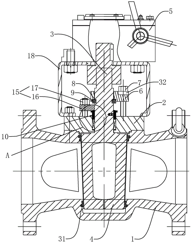 一种可补偿式密封旋塞阀的制作方法