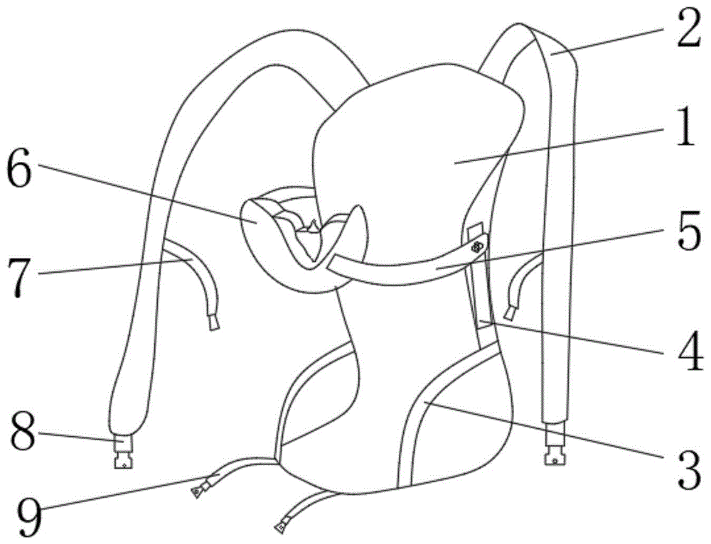 一种婴幼儿玻切术后俯视位背带装置的制作方法