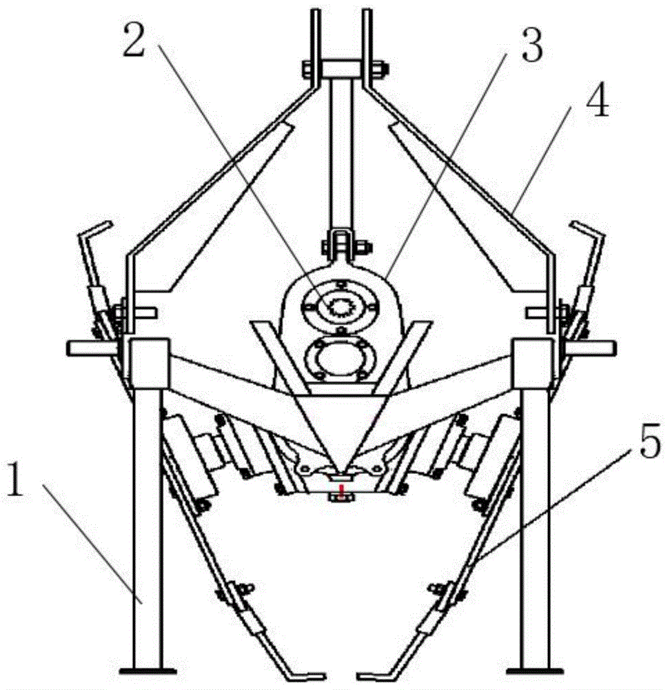 一种双圆盘开沟机刀盘布置结构的制作方法
