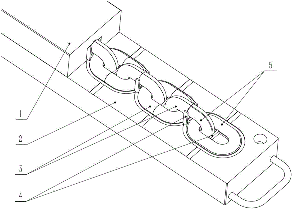 一种复合材料圆环链成型模具的制作方法