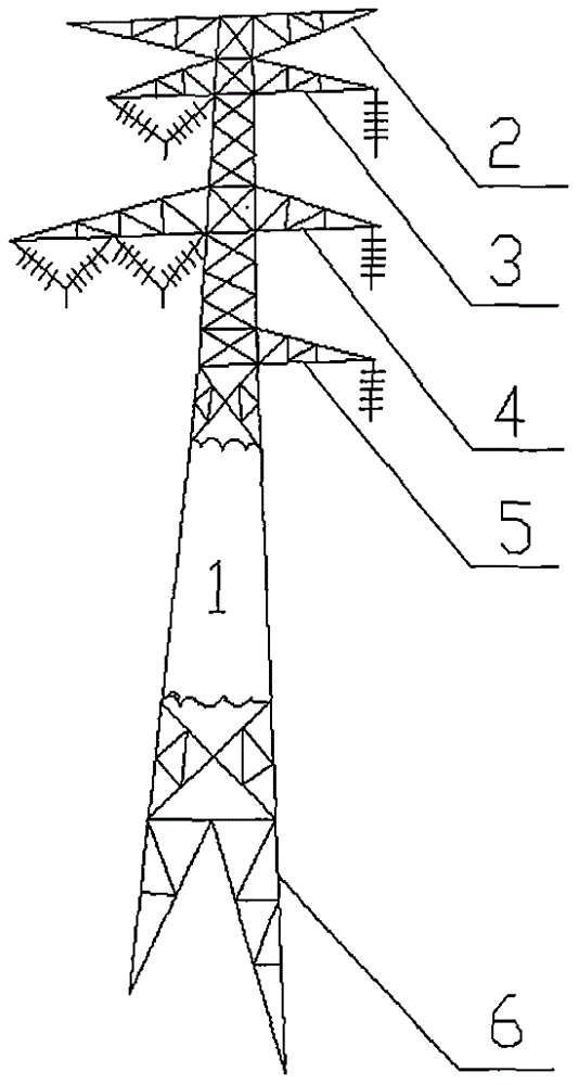 异形横担丰字塔的制作方法
