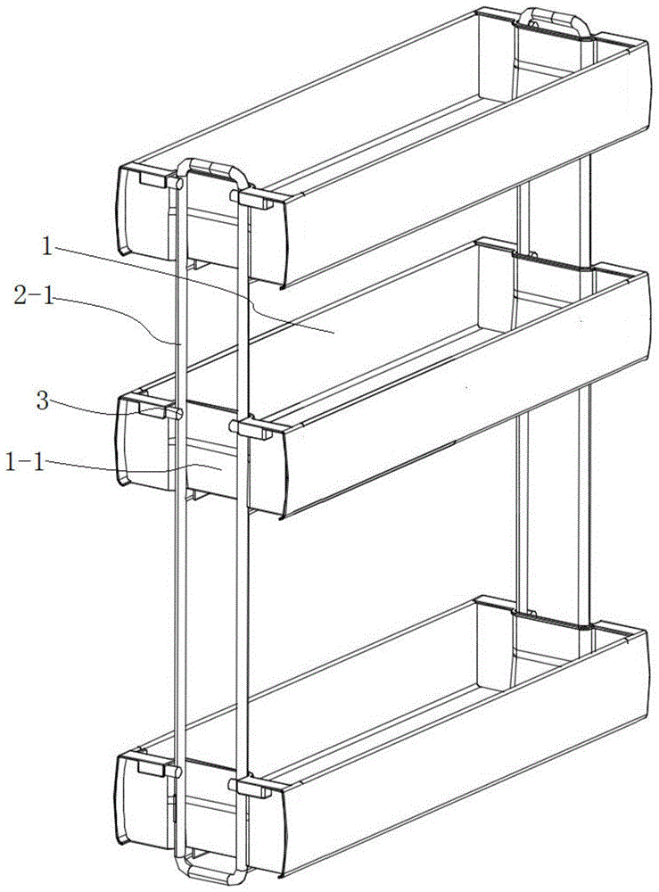 一种组装方便的窄柜收纳架的制作方法