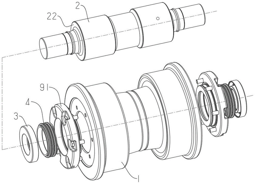 推土机用支重轮及其装配方法与流程