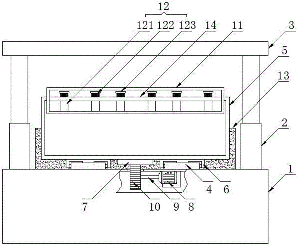 一种带滑轨结构的测试治具机架的制作方法