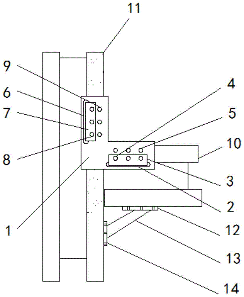 一种包括有梁托连接件的轻钢结构的制作方法