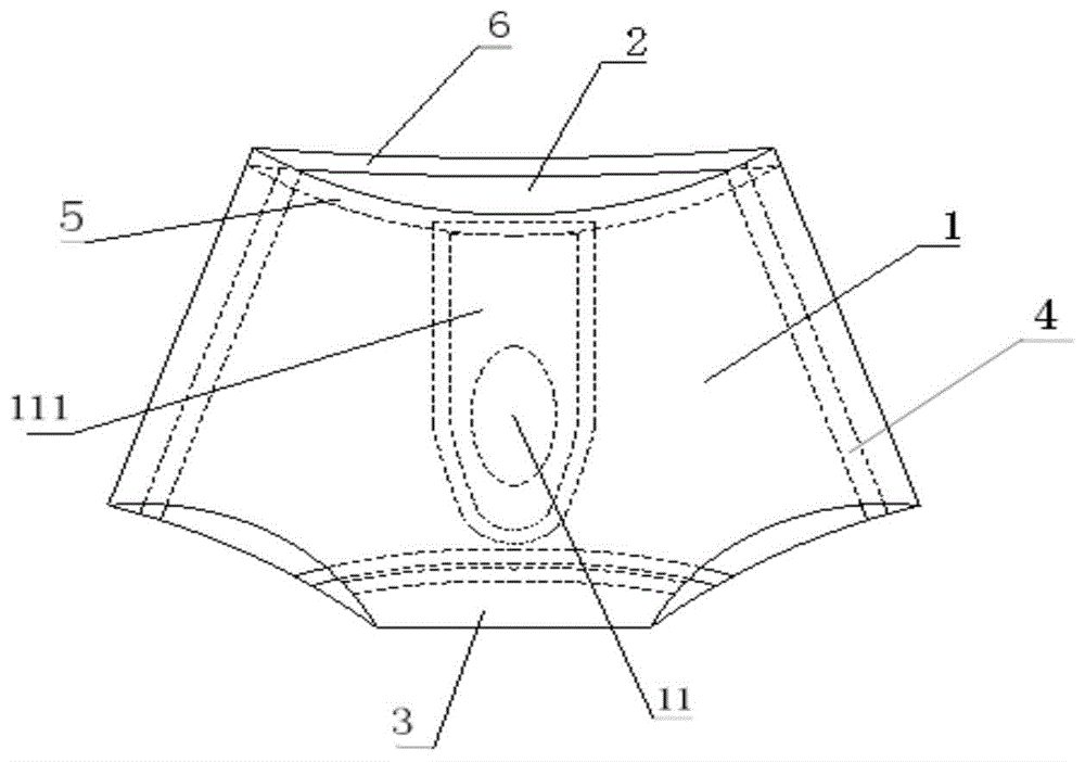 一种男士无痕内裤的制作方法