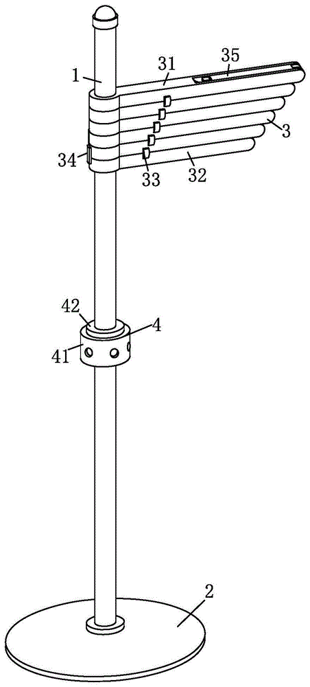 一种办公室用衣帽架的制作方法