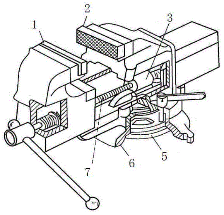 一种快速夹紧台虎钳的制作方法