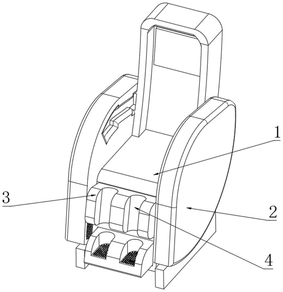 一种基于按摩椅的多功能腿脚按摩装置的制作方法