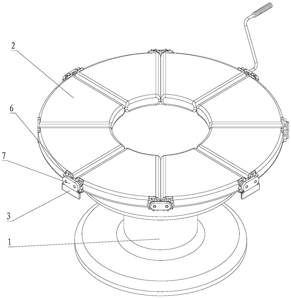 可折叠圆桌的制作方法