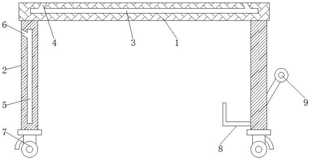 一种建筑装修墙面粉刷用支架的制作方法