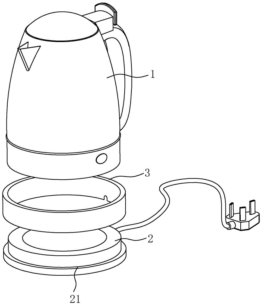 一种辅佐定位的电热水壶的制作方法