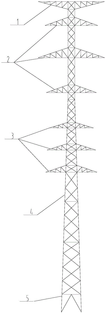 一种330kV/110kV混压四回路窄基钢管悬垂塔的制作方法