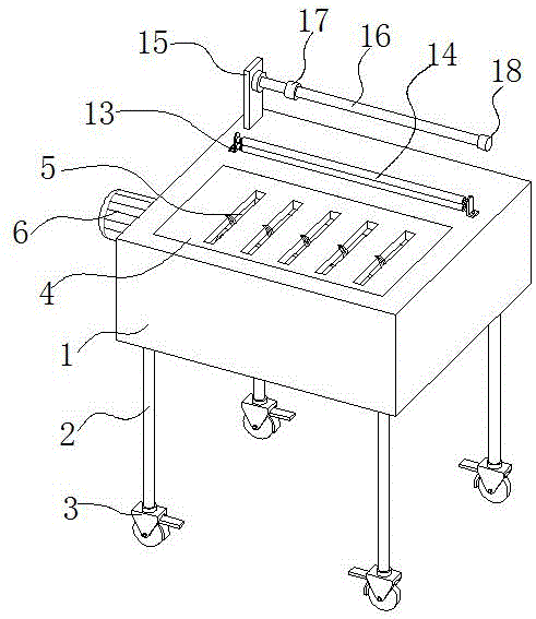 一种流延pe膜分切放料装置的制作方法