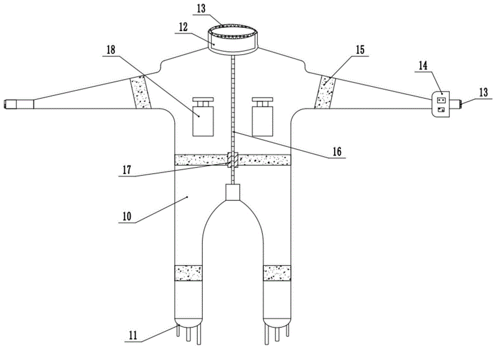 一种具有浮力的保温服的制作方法