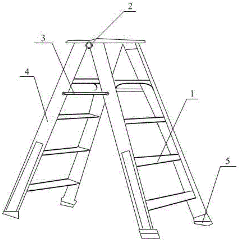 一种建筑施工用具有防护结构的爬梯的制作方法