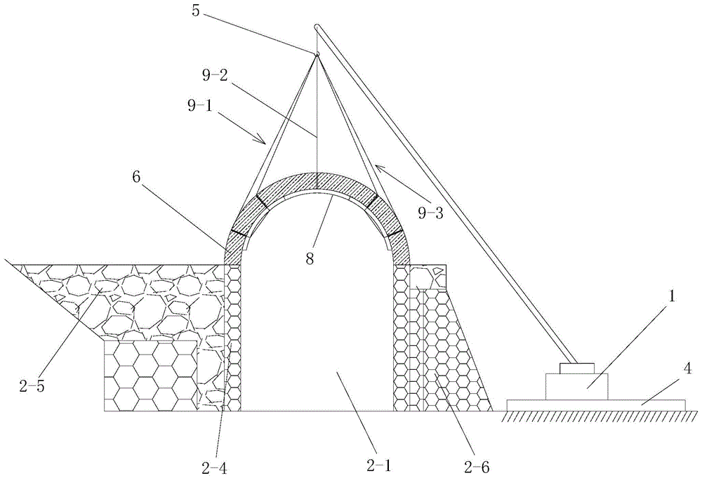 上跨既有线拱桥拱圈拆除用整体吊装结构的制作方法