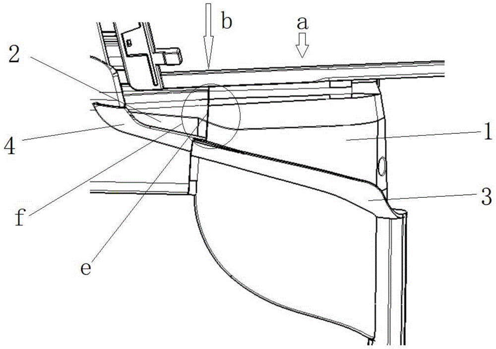一种无框车门头道密封条A柱接角防水结构的制作方法