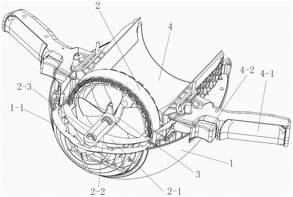 一种外框中置轴型的水下单桨推进器的制作方法