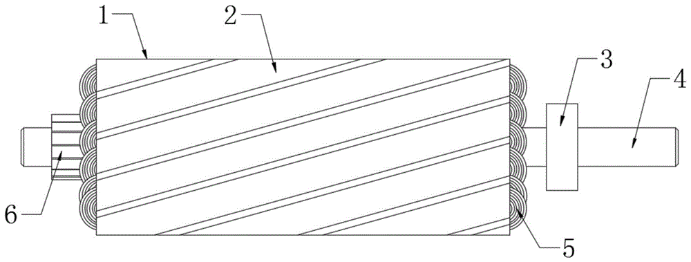 一种大角度斜槽电机绝缘结构的制作方法
