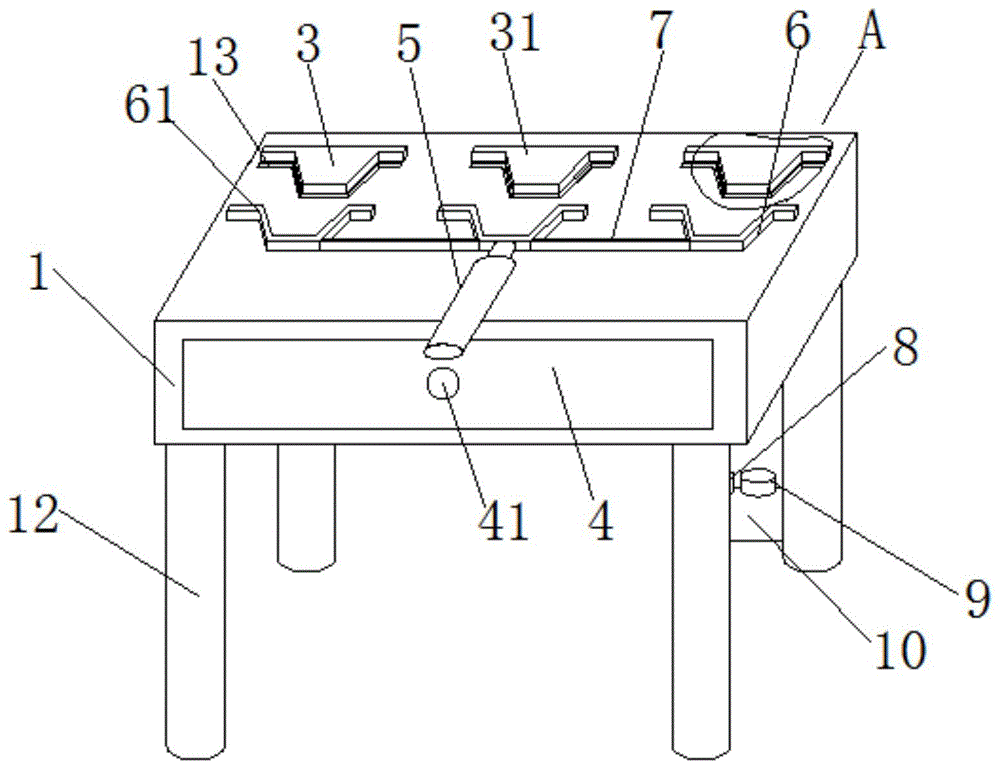 一种涂装挂钩弯折模具的制作方法