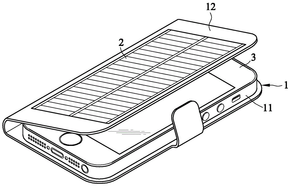 具有太阳能光电板的手机护套结构的制作方法