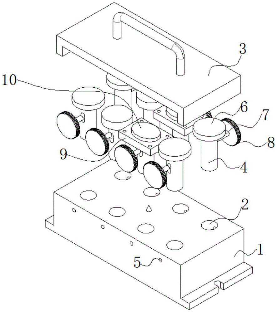 一种刻章机组合夹具的制作方法