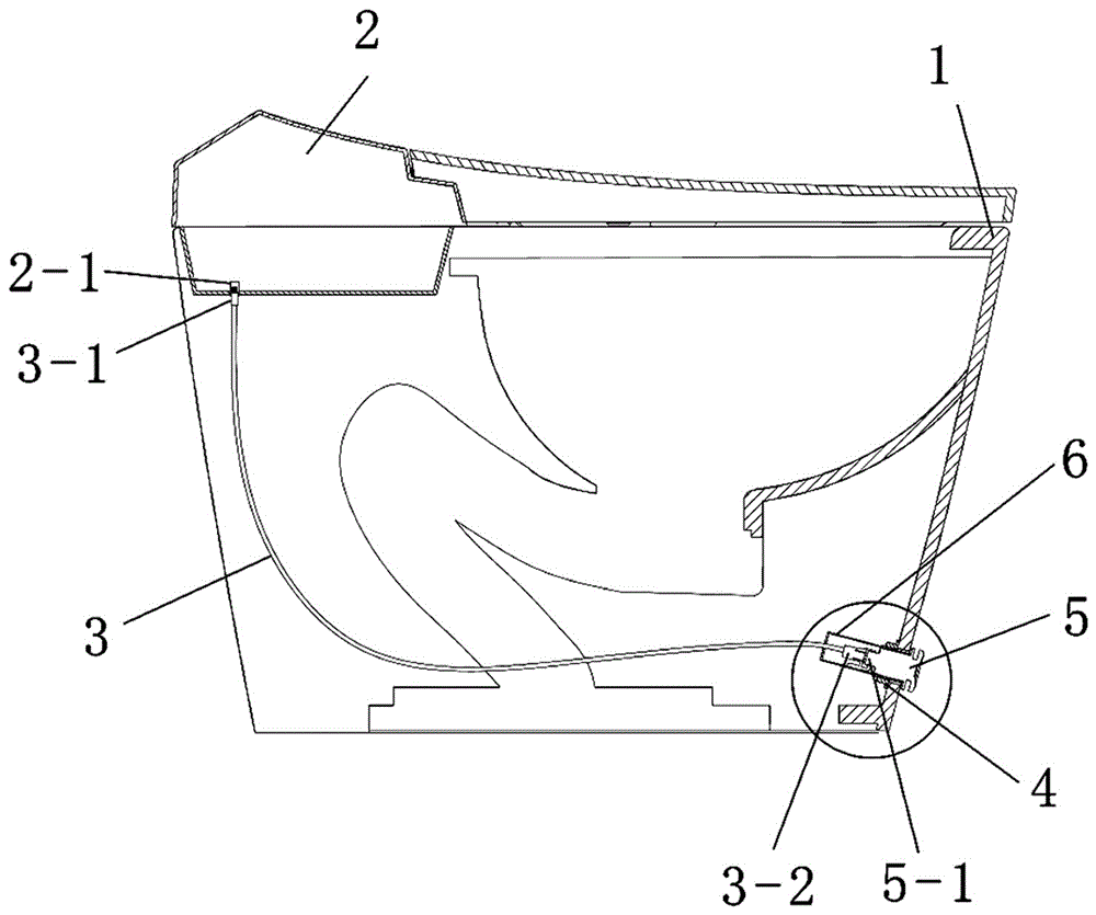 一种具有脚踢开关的智能座便器的制作方法