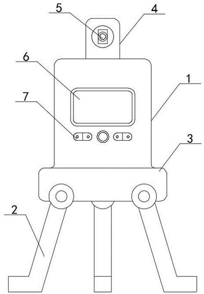 LED路灯安装垂直度测量装置的制作方法