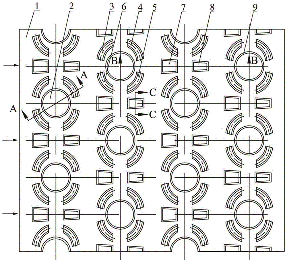 一种偏心间断环形槽与间断锥形槽组合式翅片的制作方法
