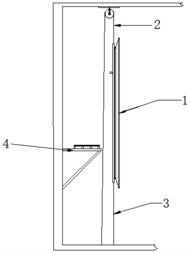 一种室内影院用的吊装式银幕架结构的制作方法