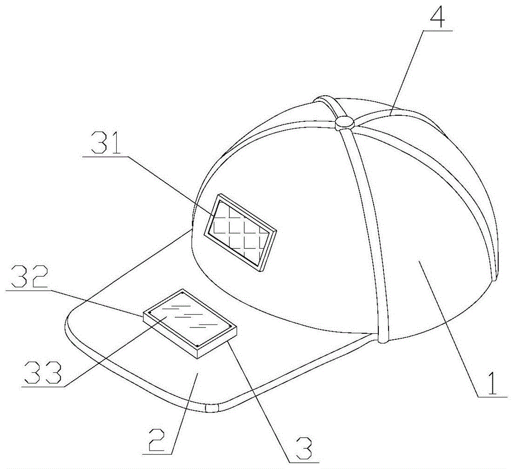 一种具有定位功能的太阳能遮阳帽的制作方法