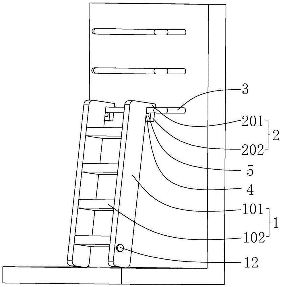 一种建筑施工用的挂梯的制作方法