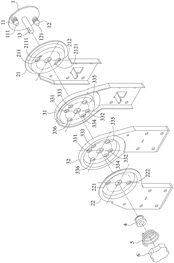 改良的二销按压式梯具关节的制作方法