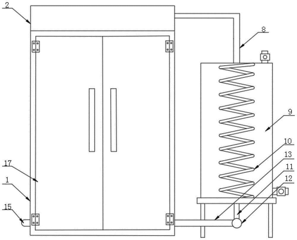 一种顶端散热的电梯控制柜的制作方法