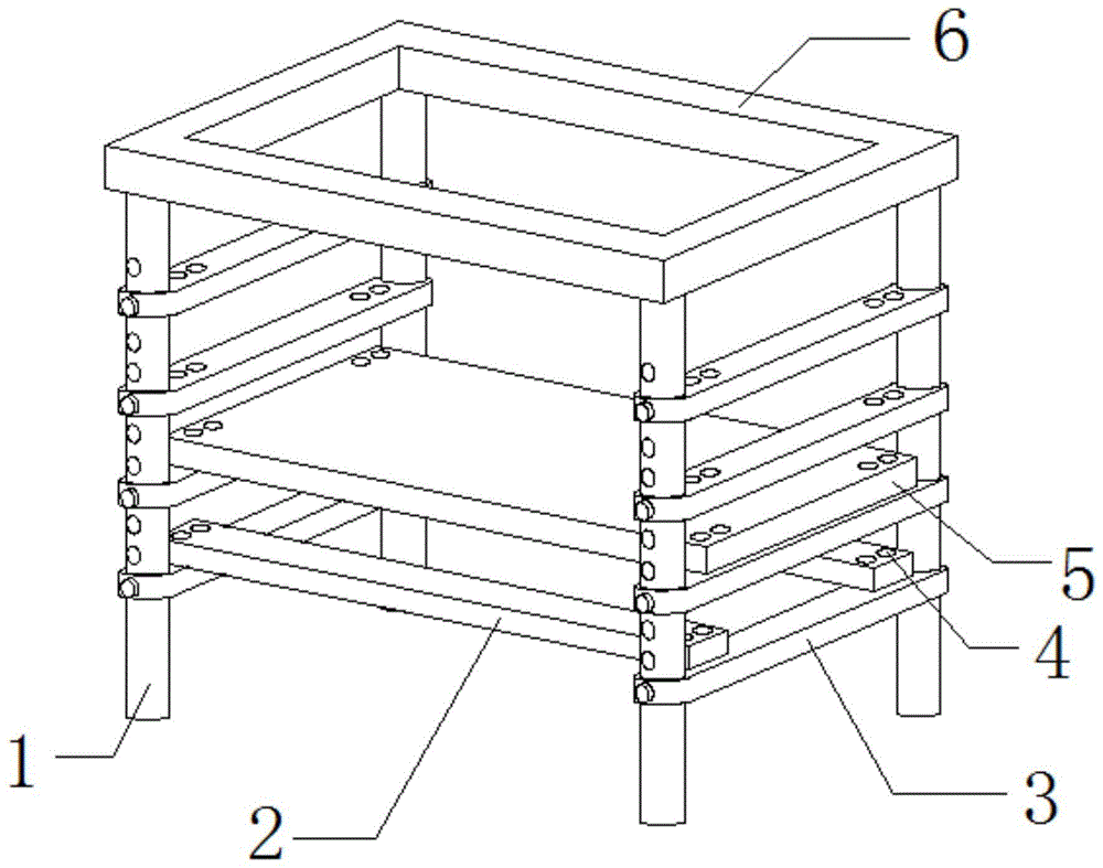 一种建筑装修用安全性能高的室内用脚手架的制作方法