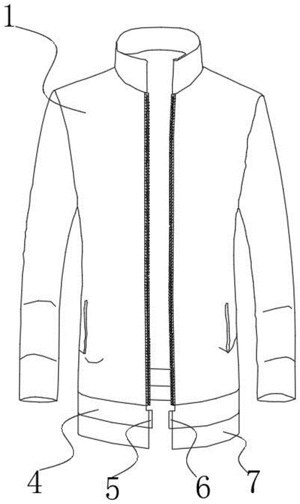 一种防漏风防寒服的制作方法