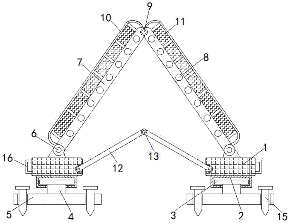 防护型塔式爬树架的制作方法