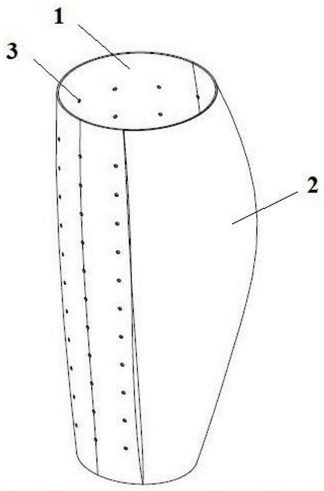 硅胶直腿套的制作方法