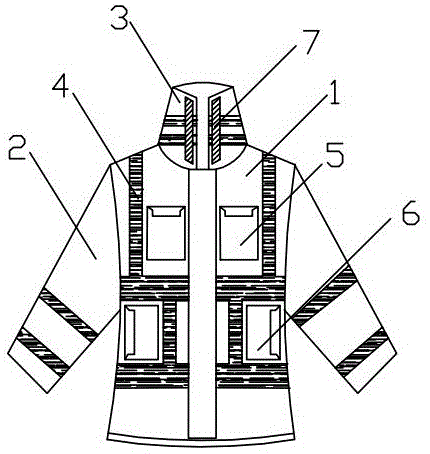 一种多功能透气反光衣的制作方法