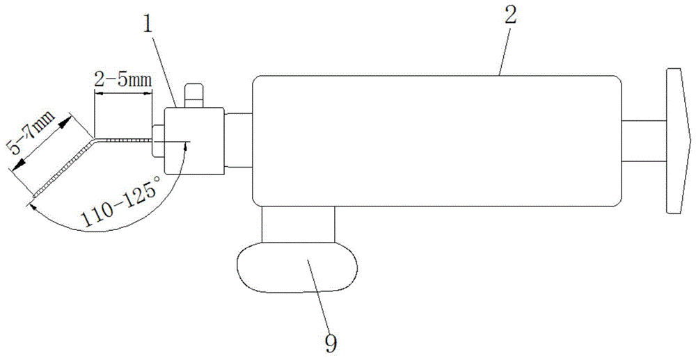 泪道冲洗针的制作方法