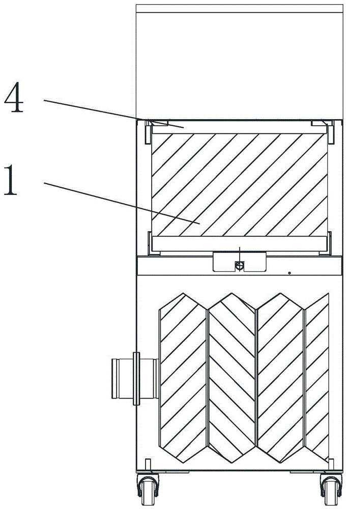 烟雾净化器主过滤器纠偏扶正机构的制作方法